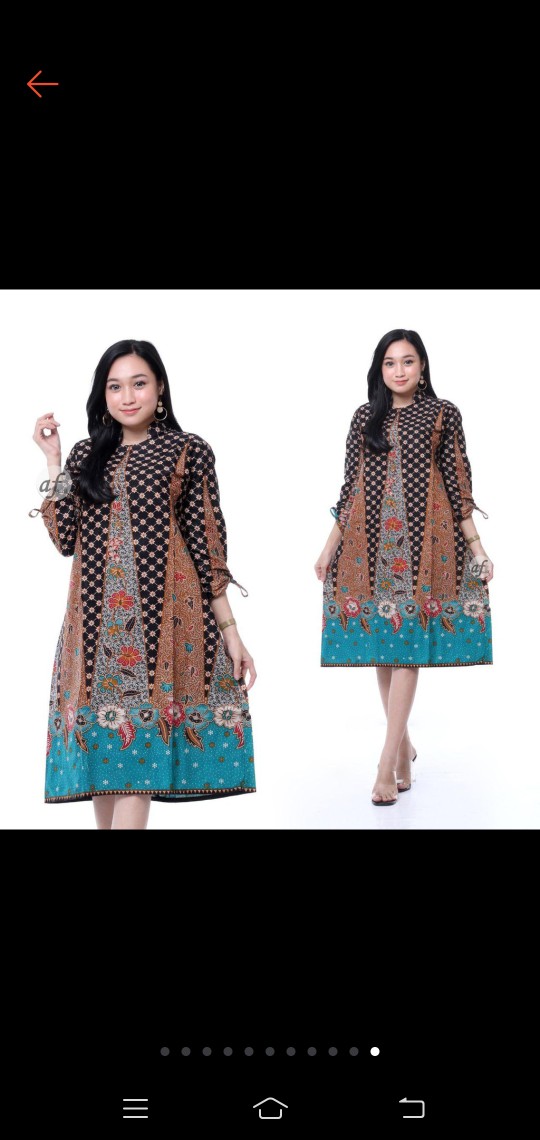 (bayar Dirumah)tunik Batik Shibori Jumputan Terbaru Size S_ 3l /hrb026 Yelbor Dengan Potongan 3%! Ha