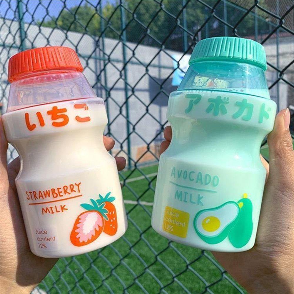 Solighter Botol Minum Plastik BPA Free Bentuk Buah Kartun Untuk Olahraga / Travel