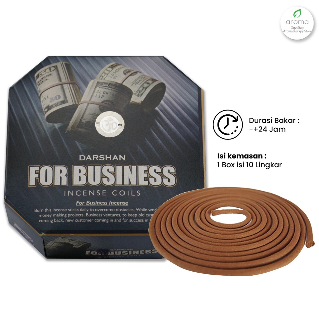 Dupa India (Aromaterapi) Coil - Darshan For Business 24 Jam