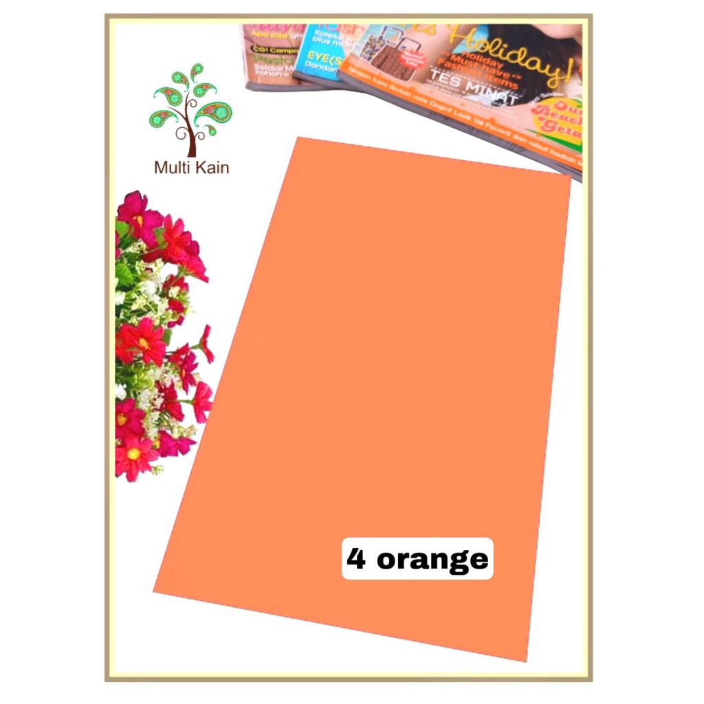 Bahan multi Kain Rayon Uniqlo mukena Meteran dan Grosir Quality Super-4 orange