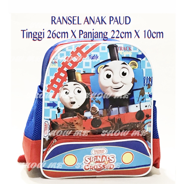 Showme Tas Ransel Anak Sekolah PAUD 10in (T26cm X P20cm X L10cm) Thomas And Friends