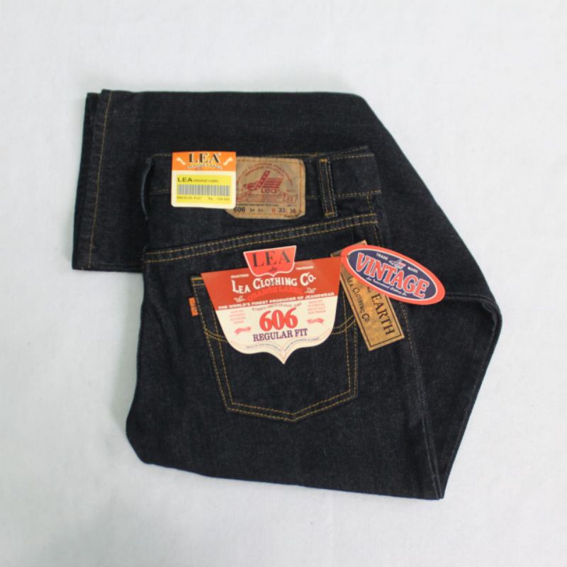 Celana Jeans Pria Lea Original Standart Reguler Denim Celana Panjang Pria LEA 606 Original Basic