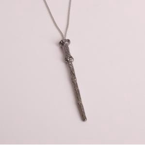 Kalung Desain Tongkat Sihir Harry Potter | Kalung Desain Tongkat Sihir | Gantungan Kunci C028 | Aksesoris Pria Dan Wanita | Kalung Rantai Dengan Liontin Bunga Untuk Wanita | Aksesoris Bahan Stainless Steel