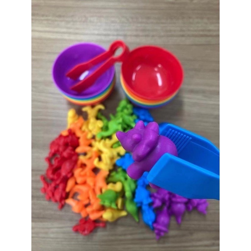 classification toys with bowl set mainan pengenalan warna dan jumlah - kado anak - hadiah anak