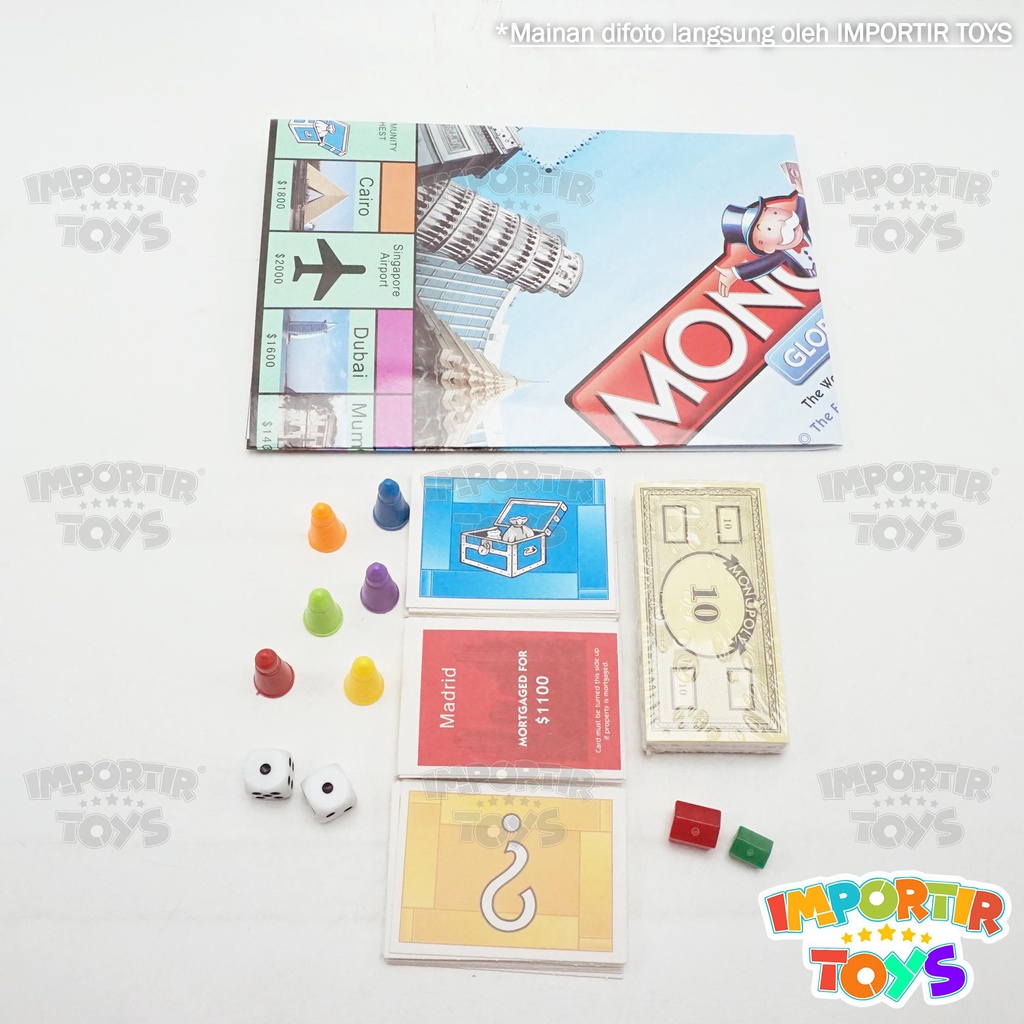 Monopoly Edisi Global Village Besar Kualitas Import Komplit Set MURAH