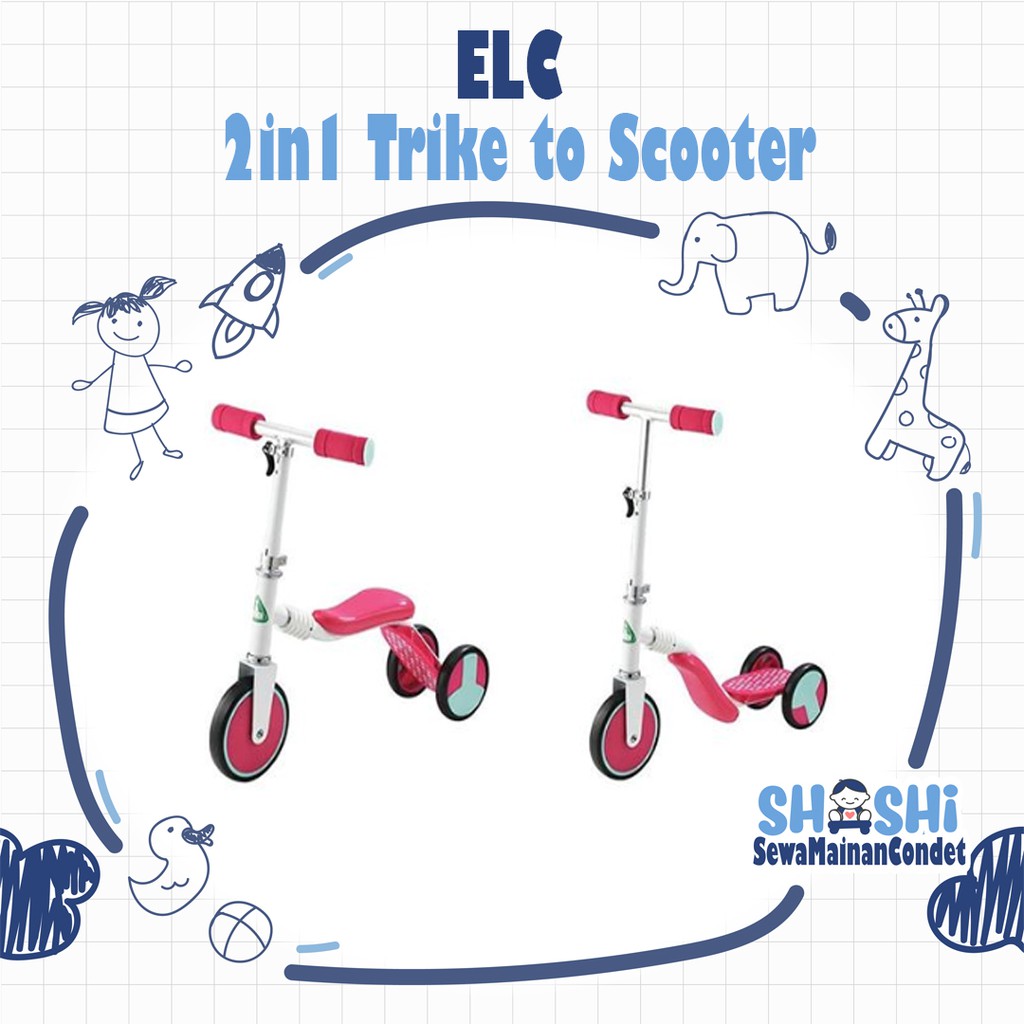 Sewa  Elc 2in1 Trike Scooter