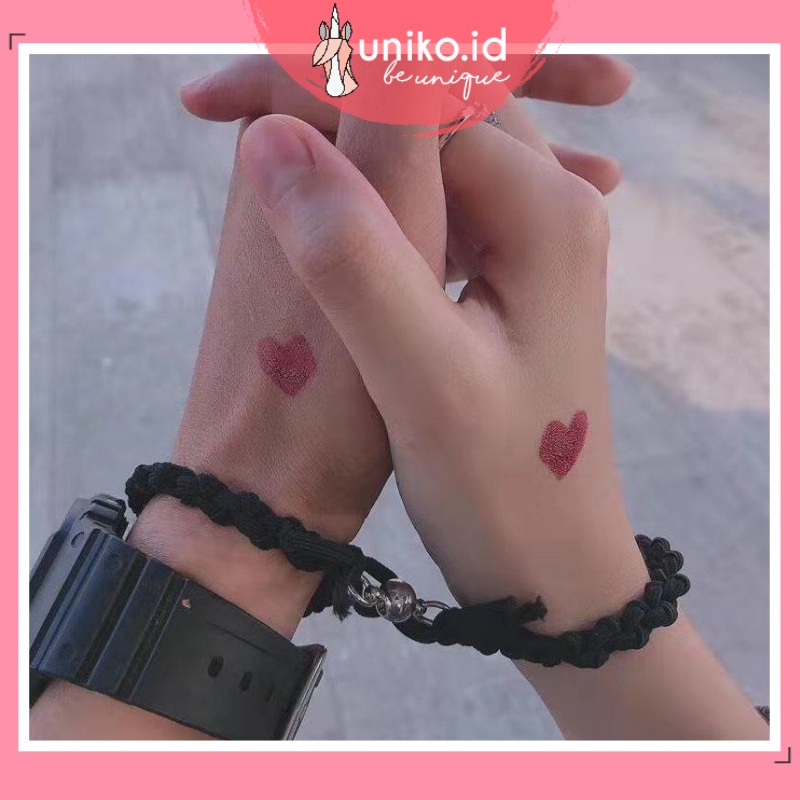 UNIKO.ID - GELANG COUPLE TALI JALIN GELANG PASANGAN MAGNET GELANG PACAR / GELANG COUPLE KEKINIAN