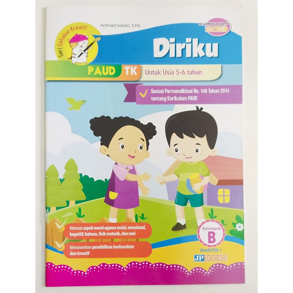 Buku PAUD TK Tematik K13 Kelompok B Tema DIRIKU