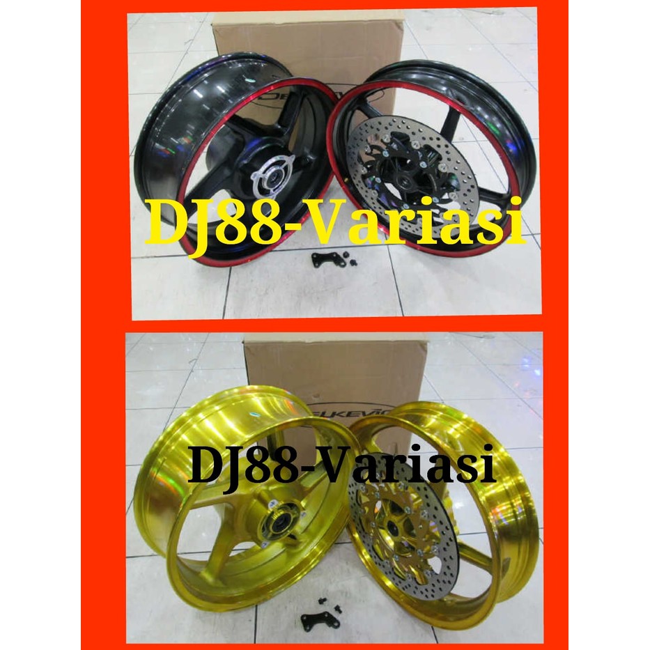 Velg Delkevic 5,5 inci ninja 250r ninja 250 fi z250 fi tapak lebar