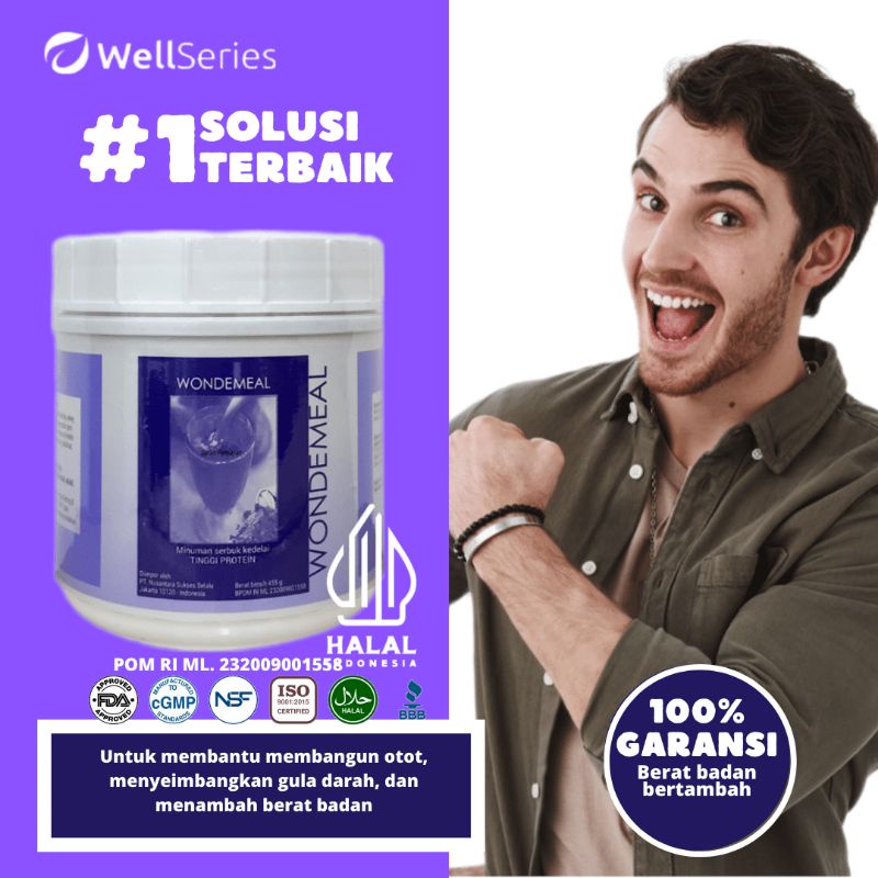 WONDEMEAL / SUPLEMEN PEMBENTUK OTOT WONDEMEAL / PEMBETUK OTOT NGE GYM / PENGEKAR OTOT / KEBUGARAN / 