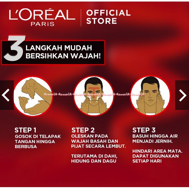 L'oreal men Expert New Vita Lift Revitalising Foam 100ml Salicylic Acid Sabun Muka Pria Cowok loreal