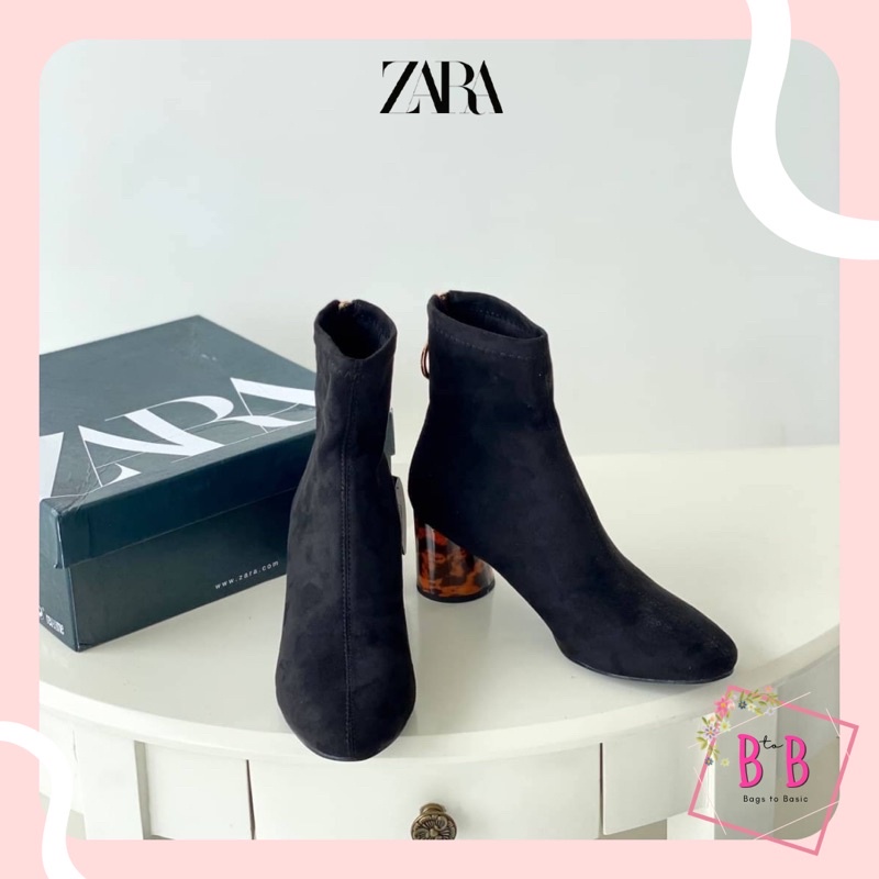 Sepatu Hak Boots Wanita Zara Boots Heels Fashion ZS307