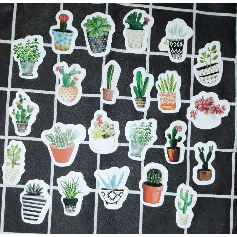 

insfera.mise | stiker | kaktus | 23 pcs