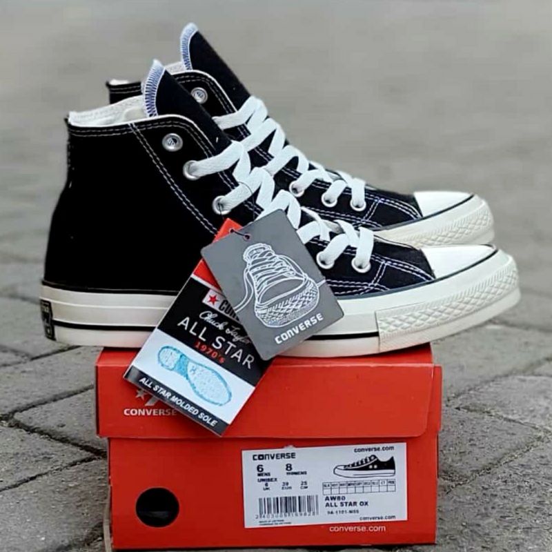 LARIS Sepatu Converse Glossy Promo Lebay Pendek Tinggi Sneakers Sekolah Kerja Pria OX Premium import Murah Berkualitas