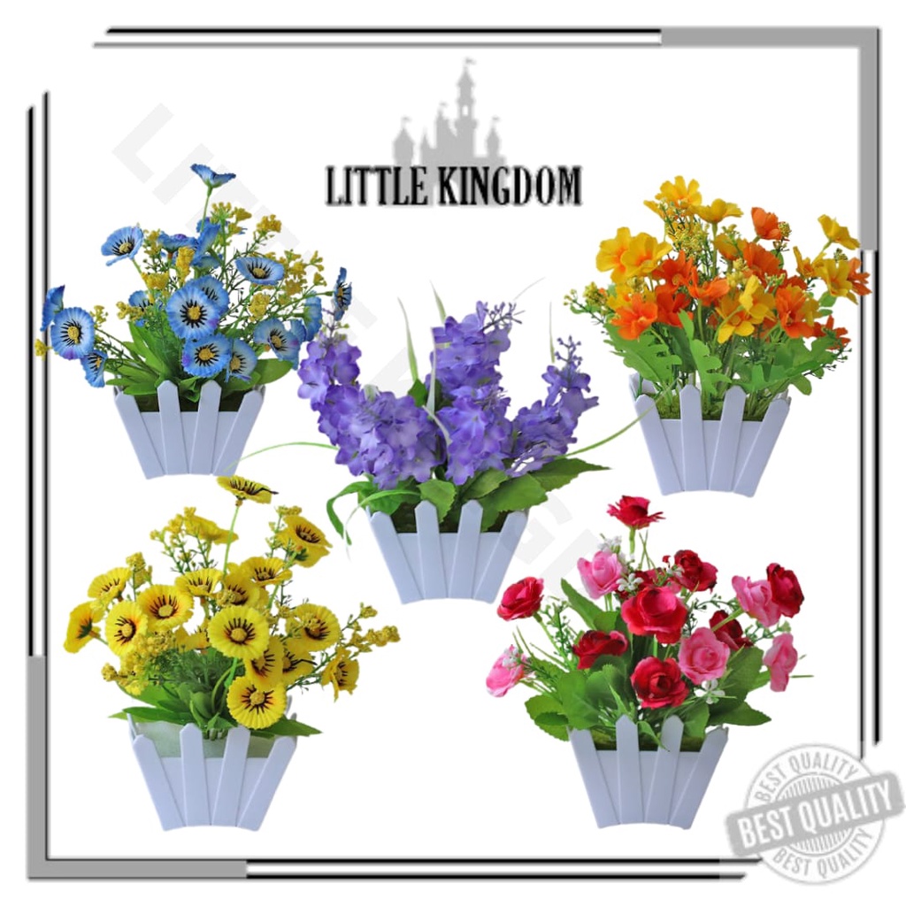 LK Pot41-44 Tanaman Bunga Cosmos Artificial Dekorasi Rumah Plastik Tanaman Hias Seruni Import Bunga 