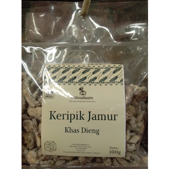 

Indoculinaire Keripik Jamur Khas Dieng