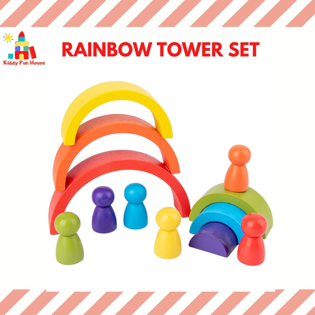 Rainbow Block Mainan Edukasi