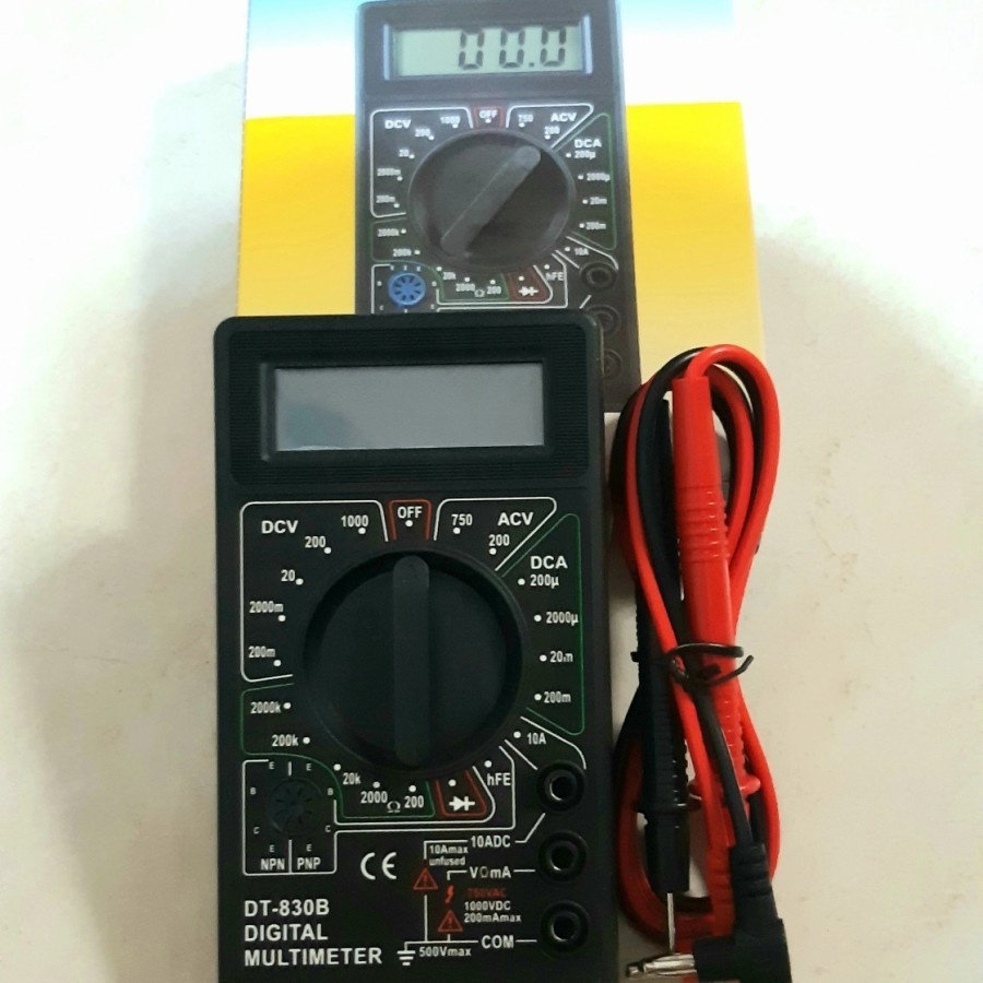 Jual MULTIMETER / AVOMETER MULTITESTER DIGITAL DT 830B | Shopee Indonesia