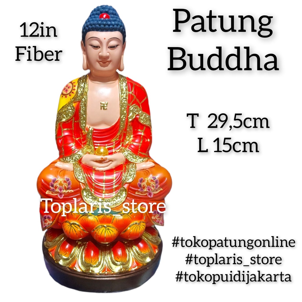 Patung Budha Fiber 12in 022