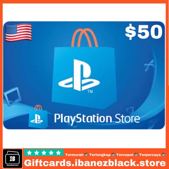 playstation store $50 gift card