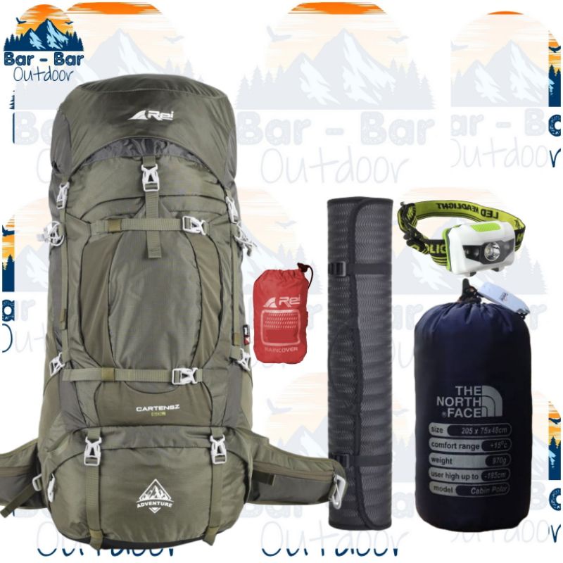 Paket Murah Tas Gunung Tas Outdoor Carrier Arei Rei Cartenz Premium 60L