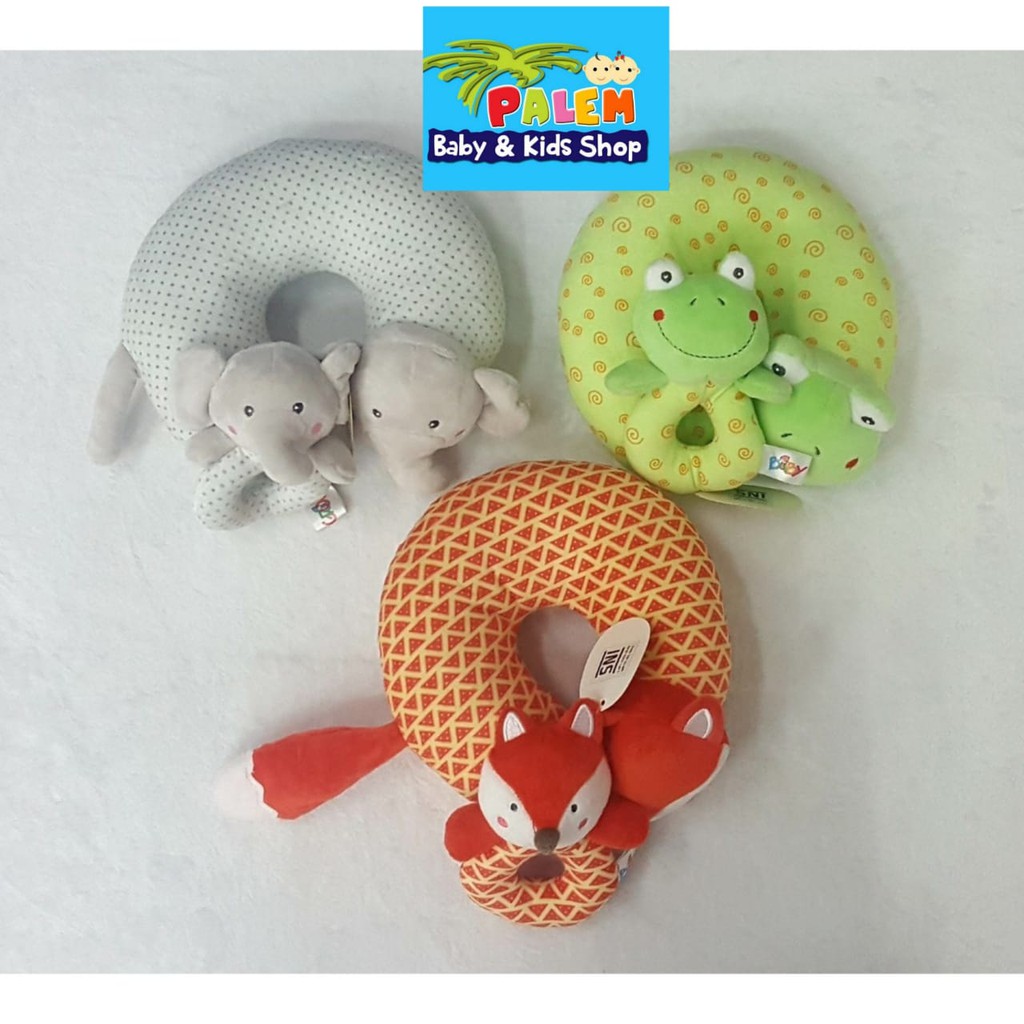 bantal leher bayi free rattle bolong