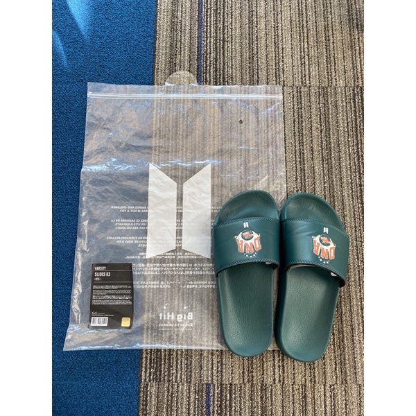 BTS themed merch varsity slides 03 DNA sandal official