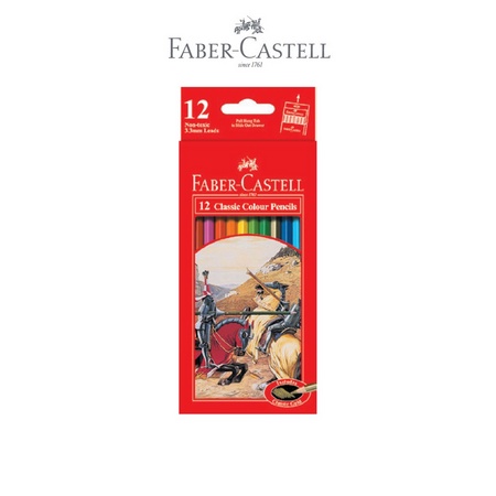 

PENSIL WARNA FABER CASTELL CLASSIC 12 WARNA PANJANG