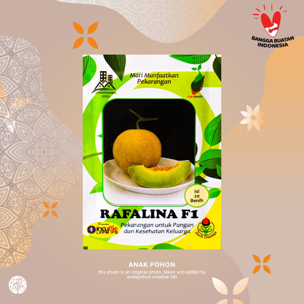 (1 PACK) Benih Melon Hibrida RAFALINA F1 - IPB Retail Pack - 20 SEEDS