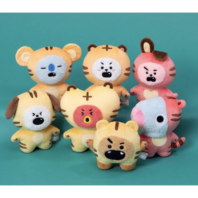 READY STOCK OFFICIAL BT21 SHOOKY TIGER STANDING DOLL