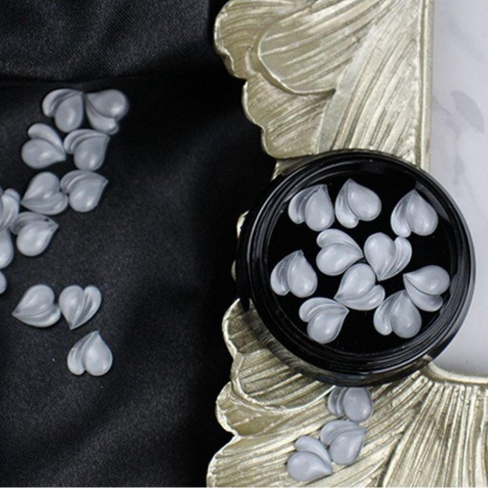 Mxbeauty Gaya Korea Pesona Kuku Warna Permen Kristal Bersinar Cinta Hati DIY Nail Art Bahan Manicuring Jewelry