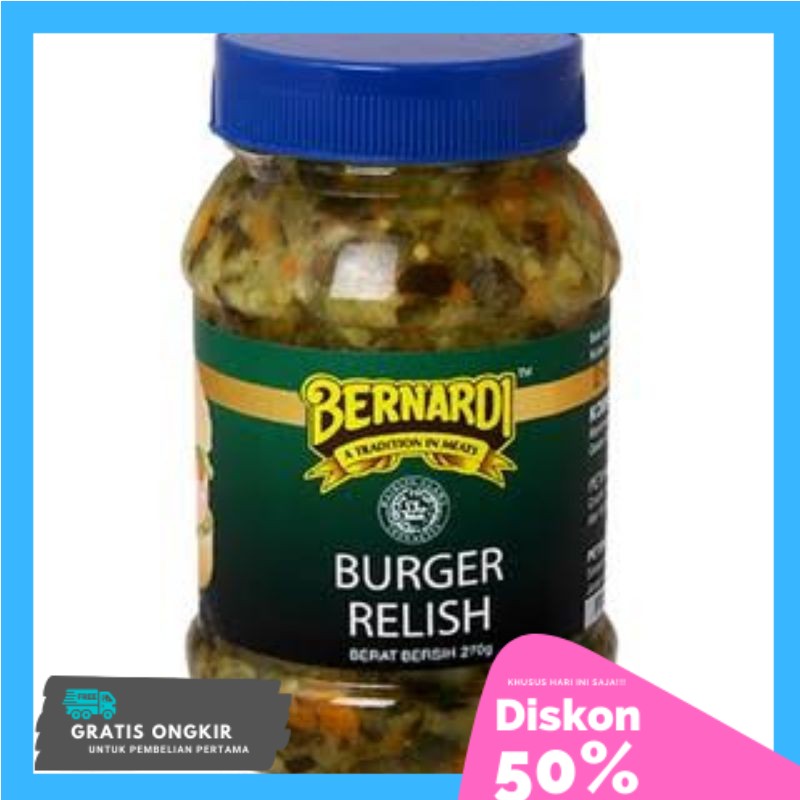 

Bernardi Burger Relish (Acar Burger Bernardi) - 270 gr