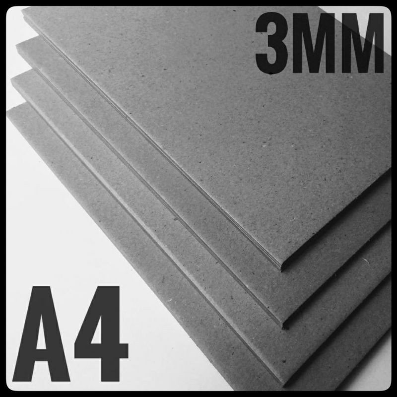 

KARTON BOARD NO 20 / 3 MM UK A4 / 21 CM X 29,7 CM ( ISI 10 LEMBAR )