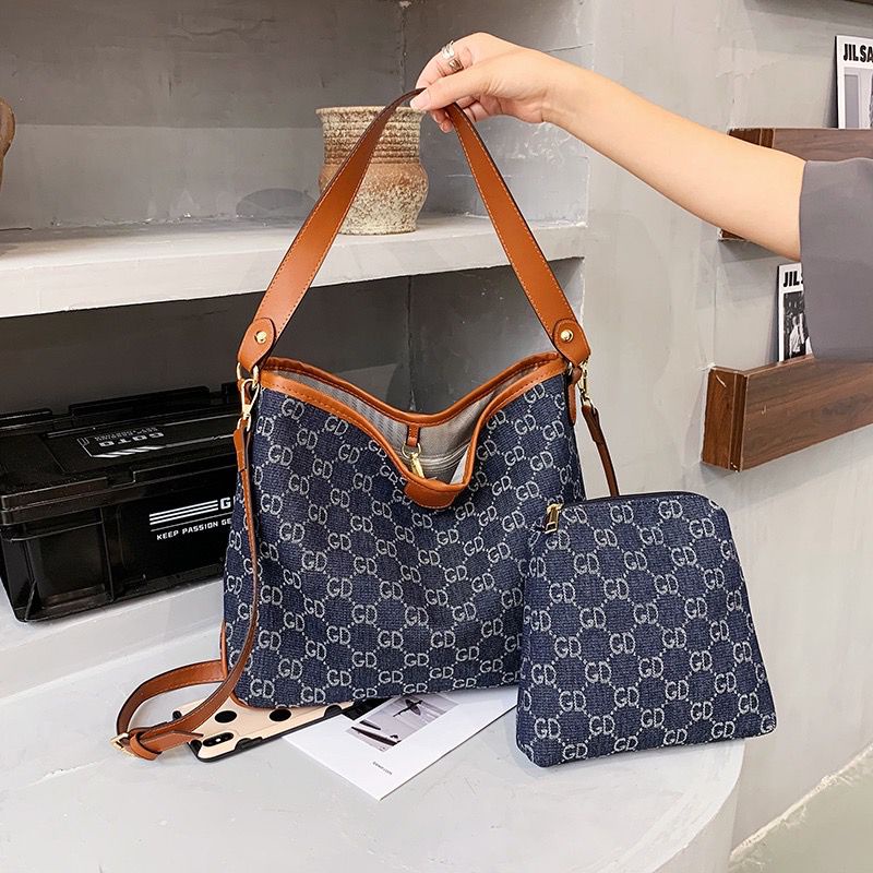 TAS SELEMPANG 2IN1 IMPORT C5558 TAS SELEMPANG WANITA TAS FASHION WANITA TAS IMPORT MURAH TERLARIS