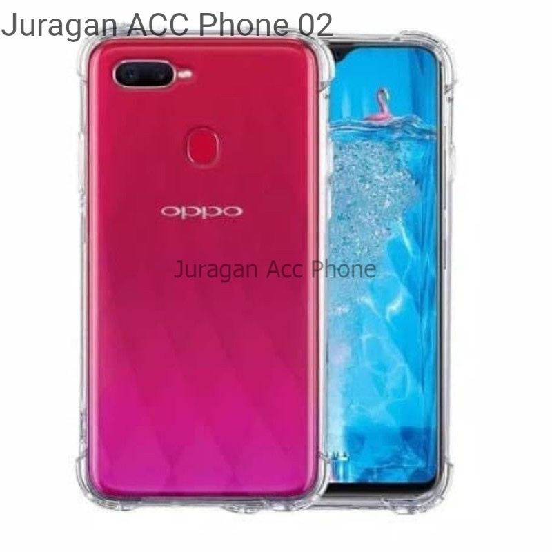 Case Anticrack Soft Case Bening Anti Shock Oppo A7 Casing Silikon Anti Crack   Oppo A7 Terbaik