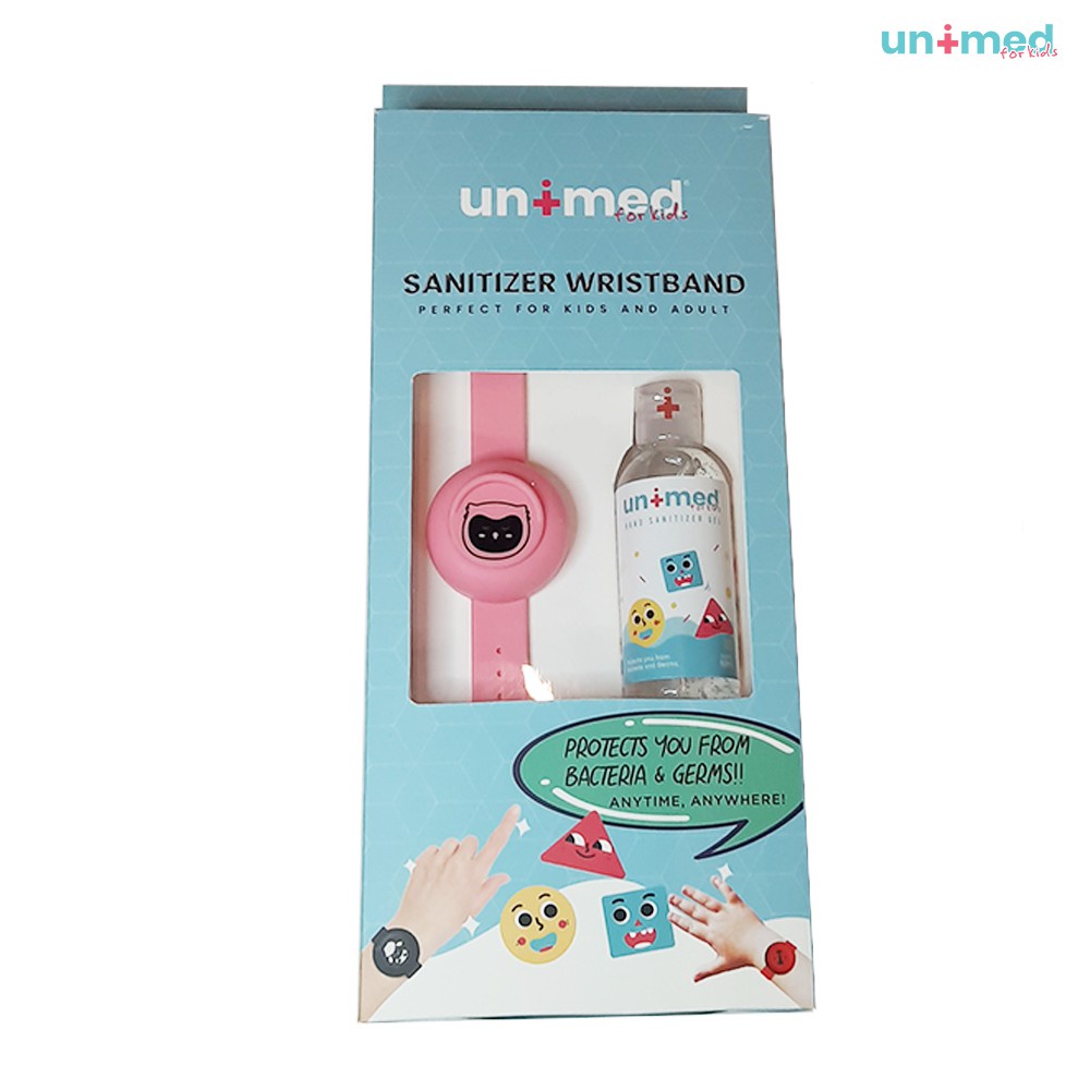 Unimed Kids Sanitizer Wristband Pink Owl Gelang Sanitizer Anak dan Dewasa