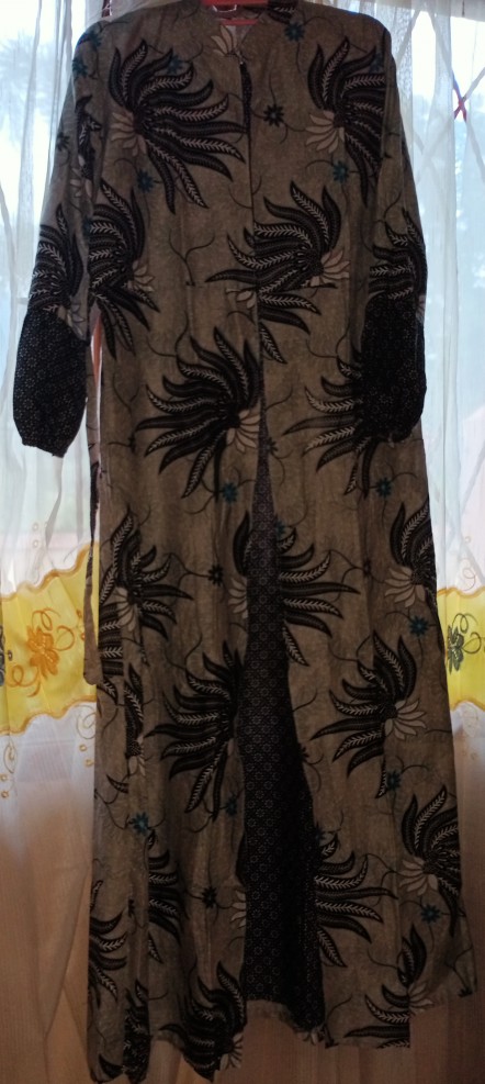 Gamis Batik Manggar, Padi,sekar,cantik,kubis,kipas,daun,
