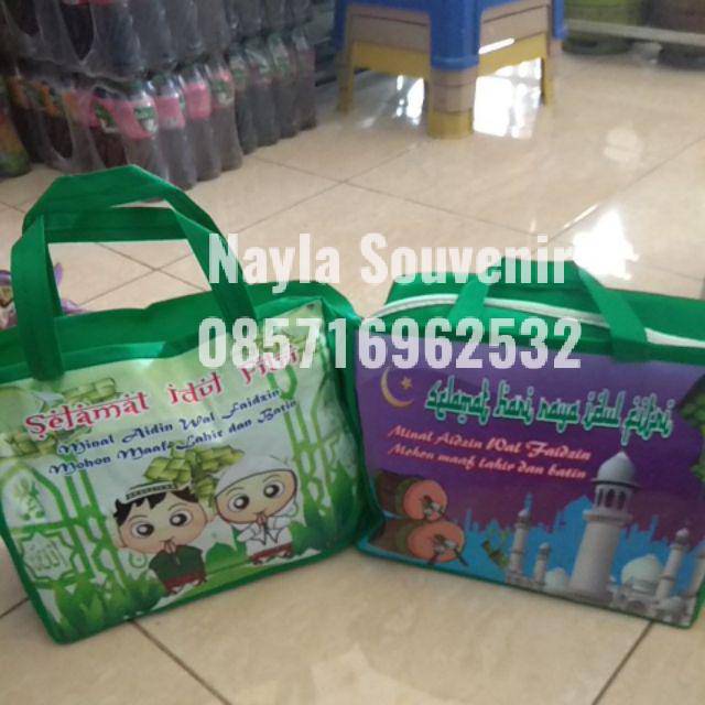 Tas lebaran custom / tas idul fitri / tas parcel lebaran model resleting