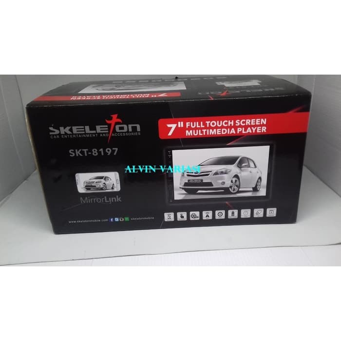 double din skeleton mp5 skt 8197 mobil universal