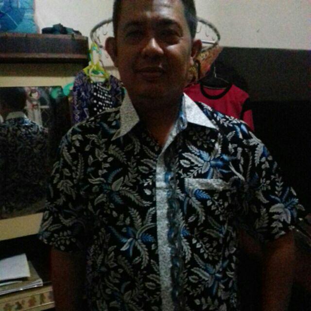 Bswart Batik Hrb026 Kenongo Hem Pendek Padi Pekalongan M L Xl Batik Pria Murah Modern Grosir