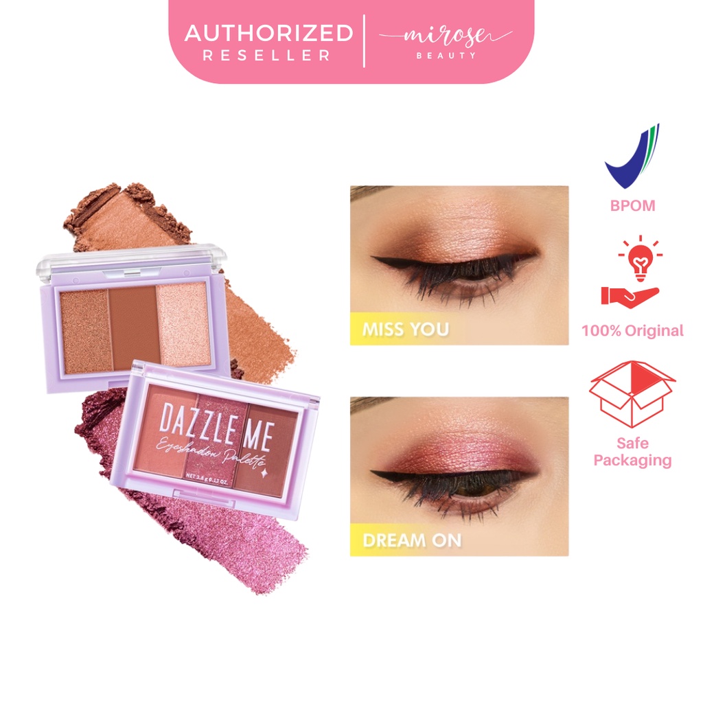 DAZZLE ME Cutie Pie Eye Shadow | Long Lasting High Pigmented Eye Shadow Palette