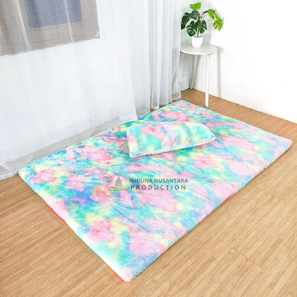 Karpet Bulu Rasfur Free Bantal