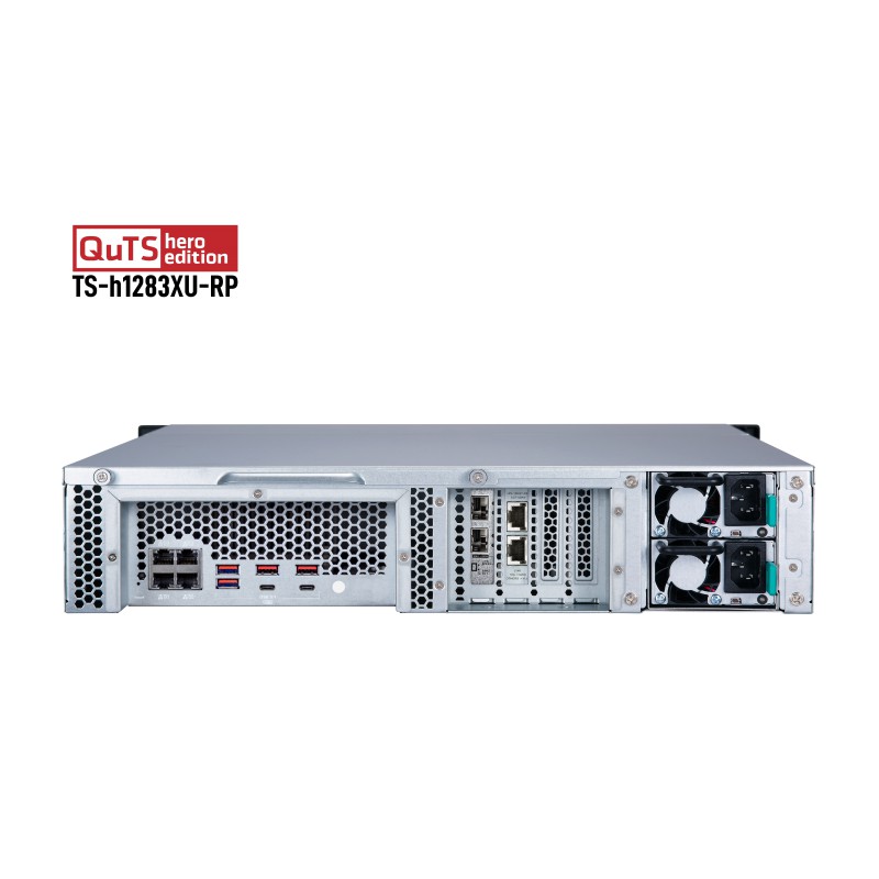 QNAP TS-h1283XU-RP-E2236-32G 12-Bay Rackmount NAS Server Storage Cloud
