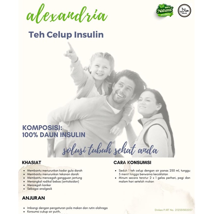 Teh Celup Insulin I Obat Herbal Diabetes I Minuman Herbal 100% Alami