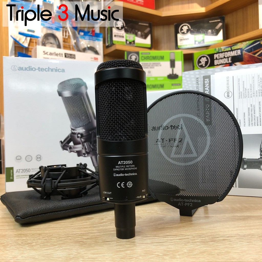 Audio Technica AT2050 with PF2 Multi pattern Mic Condenser