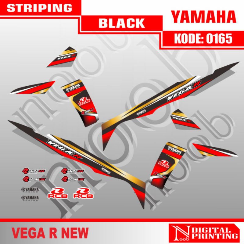 COD DECAL STICKER STRIPING VEGA R NEW/STIKER STRIPING VEGA R NEW/AKSESORIS VEGACR NEW