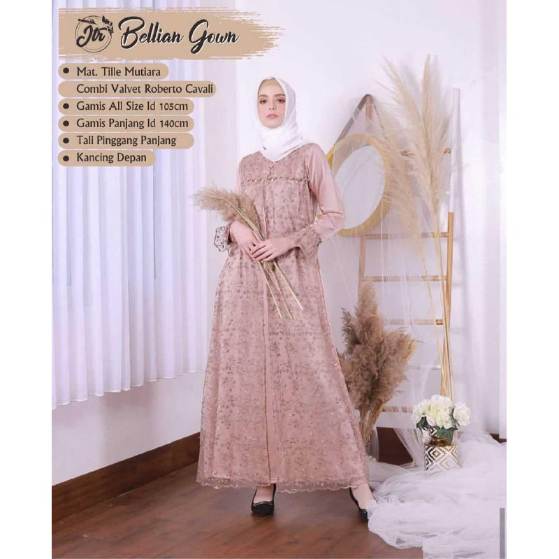 Stevia Dress | Outfit Kondangan | Gamis Brokat Moscrepe Premium | Maura Couple Sania|couple keluarga