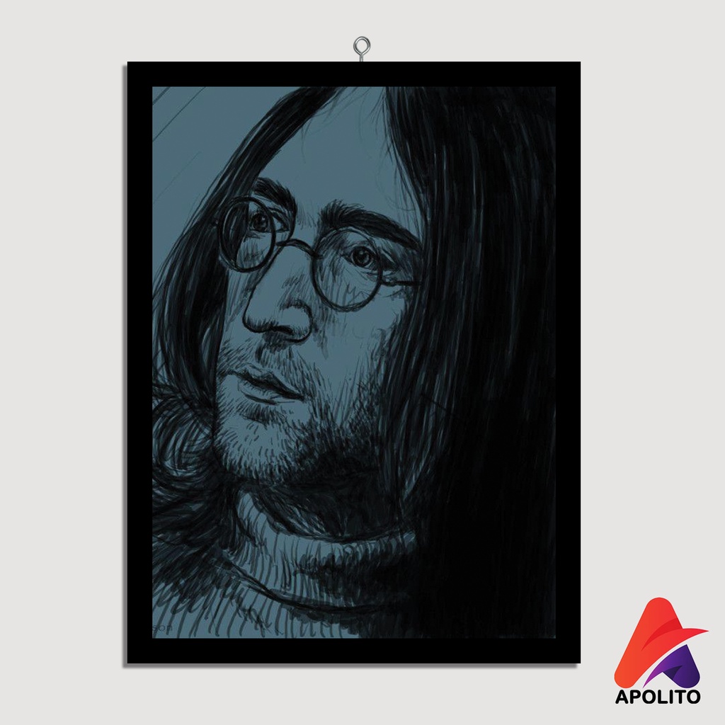 HIASAN DINDING JOHN LENNON PAJANGAN APOLITO (15X20) WALL DECOR JOHN LENNON HIASAN DINDING