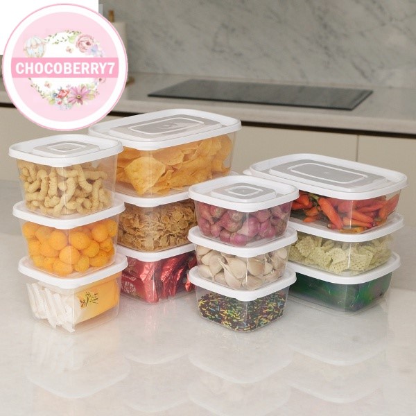 Calista Rumoi Bening Toples Set isi 12pcs container kulkas wadah plastik kotak makan