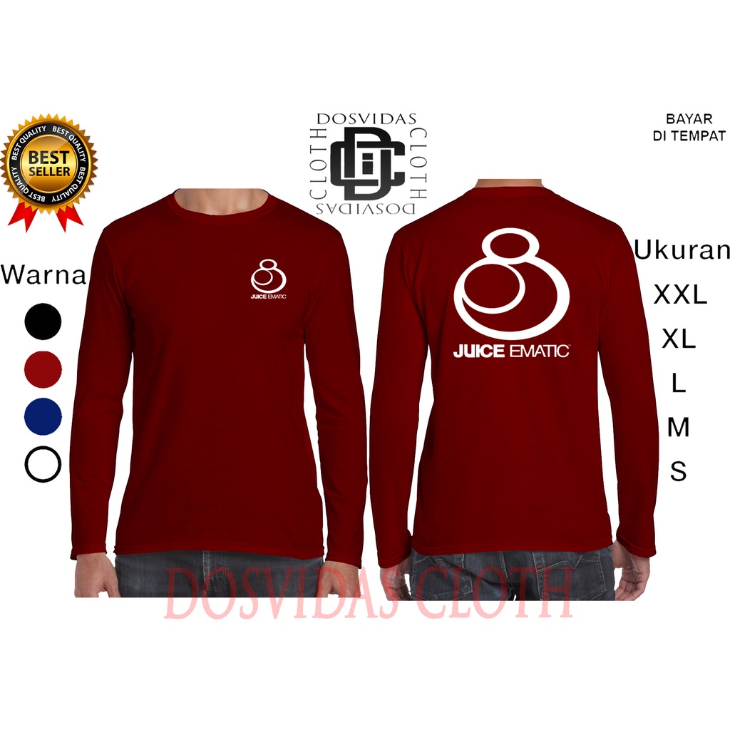 Import Quality MURAH BAJU KAOS LENGAN PANJANG JUICEEMATIC keren JUICE EMATIC